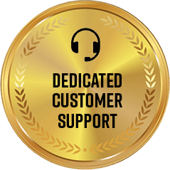 Seal icon for dedicated customer support with Manboa male enhancement orders.